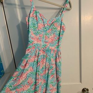 Lily Pulitzer Devyn Dress in lobster print